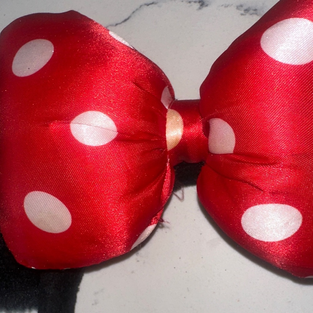 Disney 2 Pack Minnie Mouse Sequin Ears and Red Polka Dot Bow Headbands - Picture 5 of 7